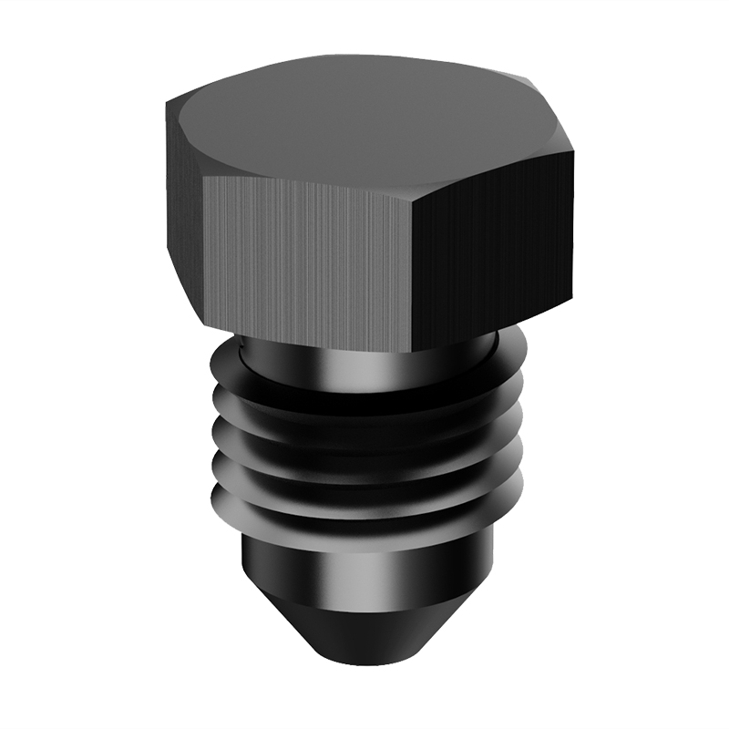 Block Off Cap Mužský trubkový adaptér Fitting Plug hliníková slitina